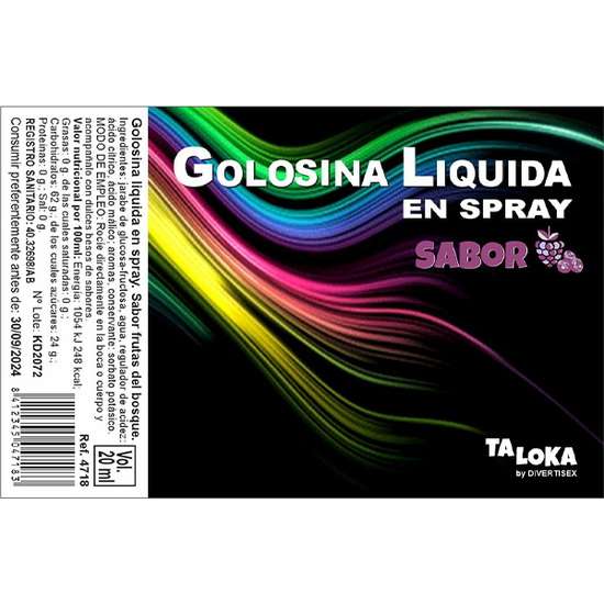 SPRAY LIQUIDO FRUTAS DEL BOSQUE