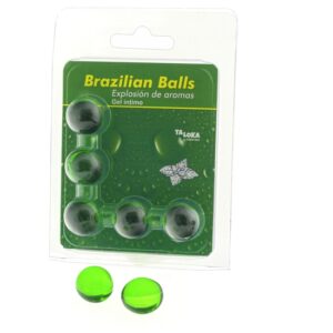 5 BRAZILIAN BALLS EXPLOSION DE AROMAS GEL INTIMO - MENTA