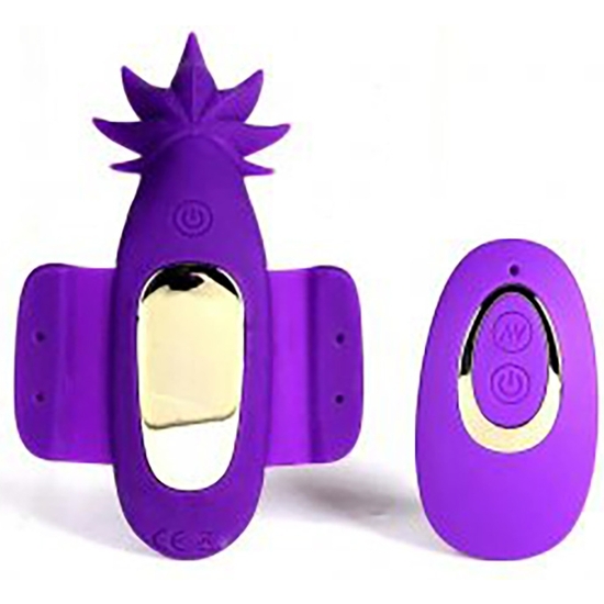 SATIVA - HUEVO VIBRADOR CON CONTROL REMOTO PARA BRAGUITA - MORADO