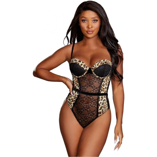 BODY NH TEDDY - NEGRO LEOPARDO