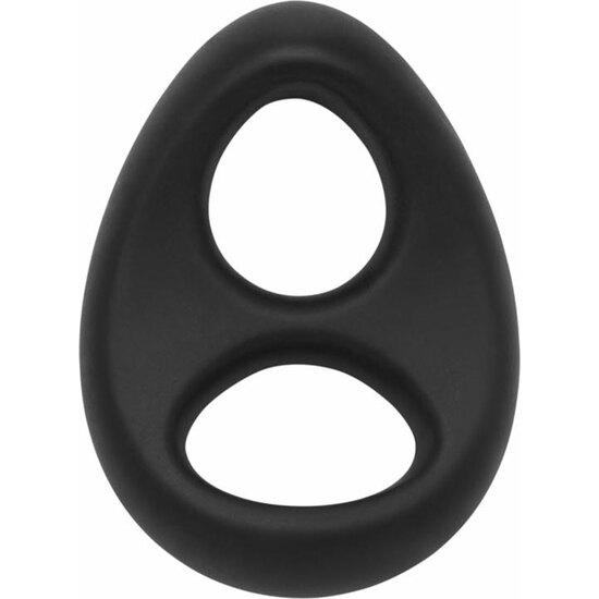 ANILLO PENE SILICONA SUAVE - STALLION C- RING - NEGRO