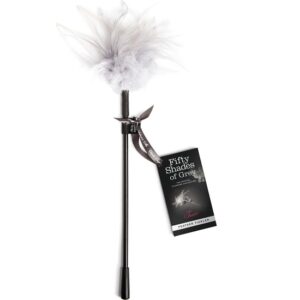 TEASE FEATHER PLUMERO BDSM - NEGRO/BLANCO