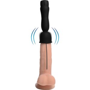 16X CABEZA PARA EL PENE CON SONDA URETRAL - NEGRO