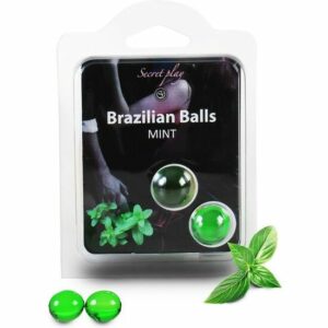 SECRET PLAY SET 2 BRAZILIAN BALLS AROMA MENTA