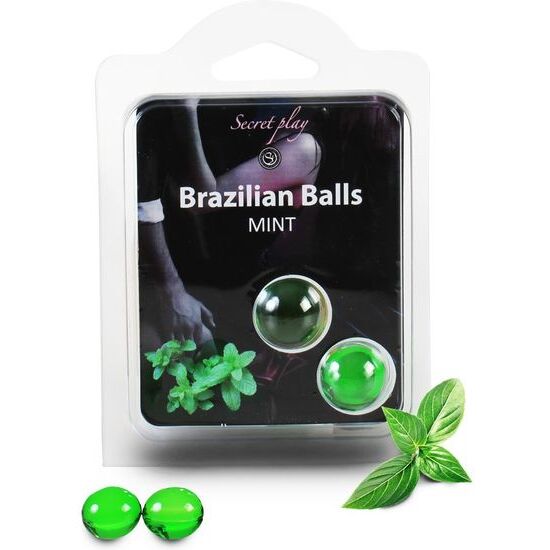 SECRET PLAY SET 2 BRAZILIAN BALLS AROMA MENTA