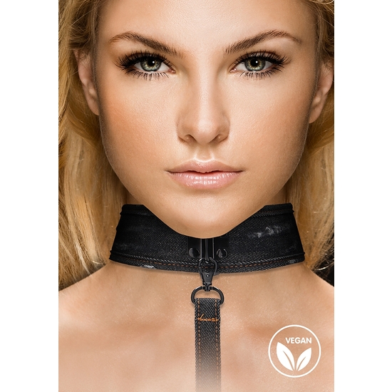 OUCH! COLLAR CORREA - NEGRO