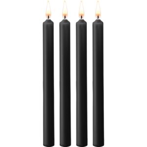 TEASING WAX VELAS LARGAS - PARAFINA - 4-PACK - NEGRO