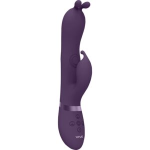 VIVE GADA - VIBRADOR CONEJITO TRIPLE ESTIMULACIÓN - MORADO