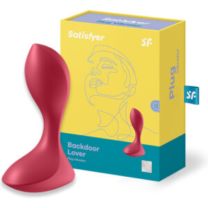 SATISFYER BACKDOOR LOVER VIBRATING PLUG - ROSA