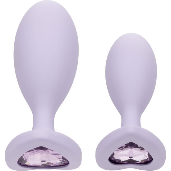 FIRST TIME CRYSTAL DUO PLUGS SILICONA - VIOLETA