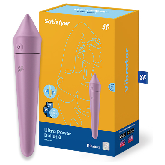 SATISFYER ULTRA POWER BULLET 8 CON APP - MORADO