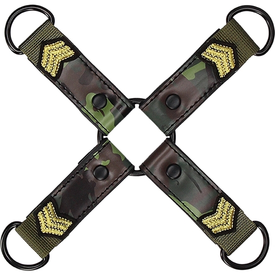 CONECTOR HOGTIE - TEMA MILITAR - VERDE