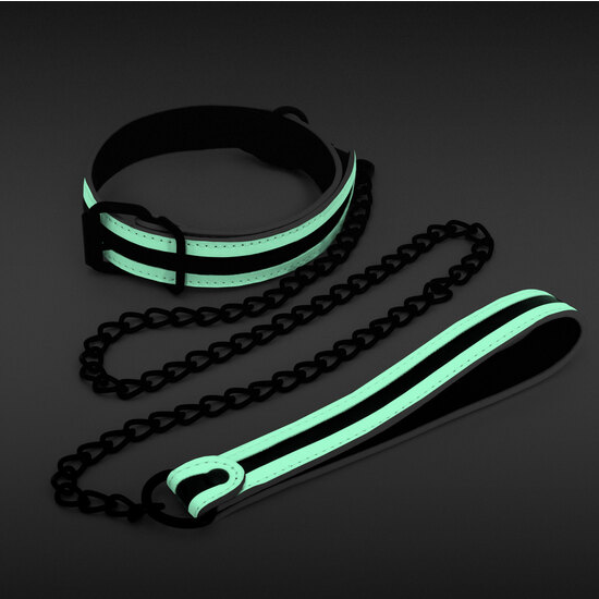 GLO COLLAR AND LEASH BRILLANTE