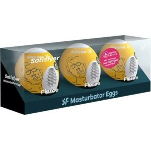 SATISFYER SET DE HUEVOS MASTURBADORES FIERCE - 3UDS