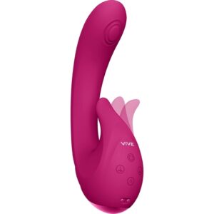 VIVE MIKI - VIBRADOR PUNTO G PULSANTE Y PARPADEANTE - ROSA