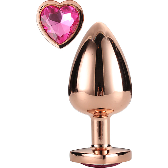 GLEAMING LOVE ROSE GOLD PLUG LARGE