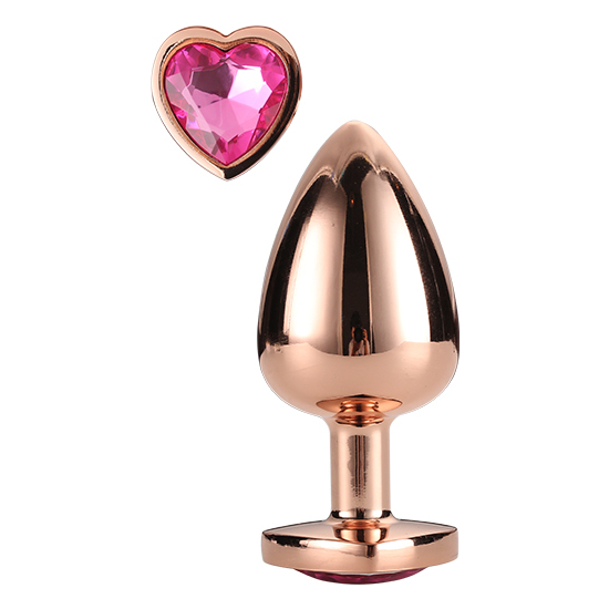 GLEAMING LOVE ROSE GOLD PLUG MEDIUM