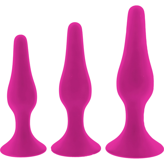 FLIRTS CURVED ANAL TRAINING KIT PINK