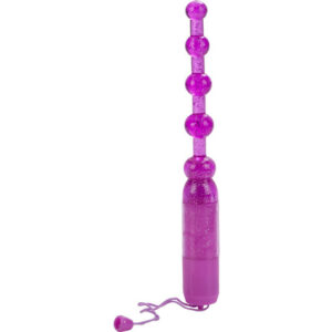 VIBRADOR ANAL PLEASURE BEADS MORADO